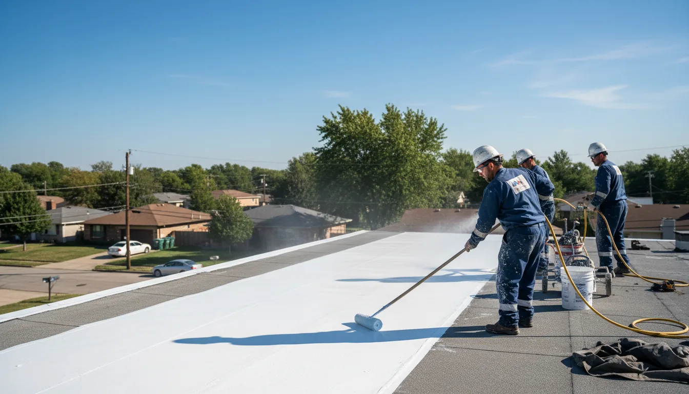 Commercial roof coating in Dumont, MN near me